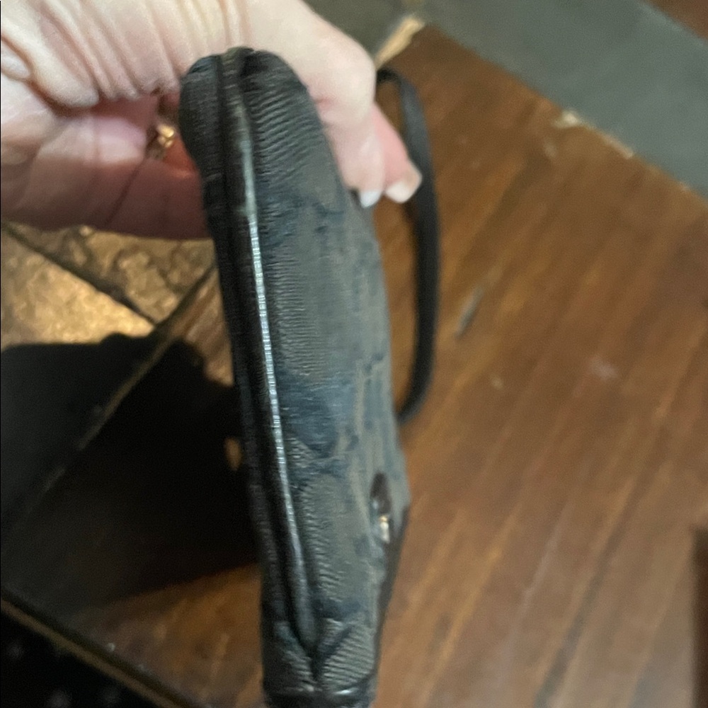 Coach Black Signature Wristlet - Picture 5 of 10